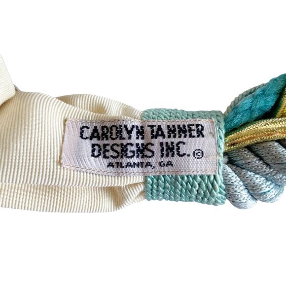 Vintage Carolyn Tanner Womens Atlanta Brass Buckle Rope Adjustable Waist Belt - Picture 5 of 6